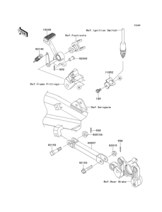 ZR1200 Педаль тормоза