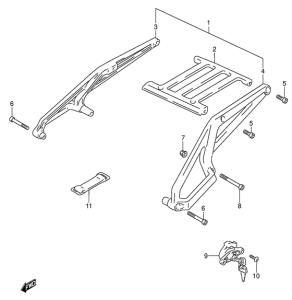 DR650 Багажник