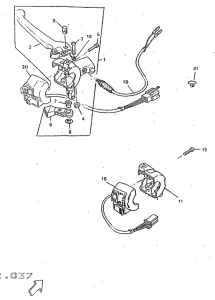 CW50 Handle switch. lever