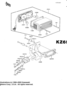 KZ1000 Taillight unit ass`y