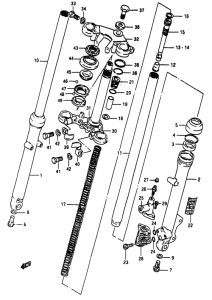 RG50 Вилка передней оси