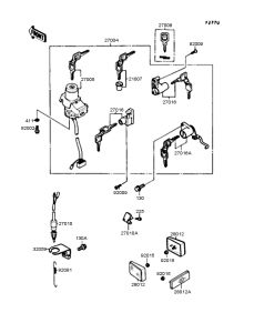 EX400 Замок зажигания