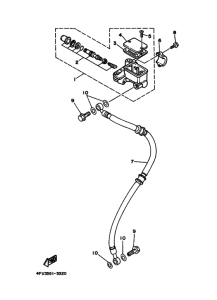 TDR125 Передний тормозной цилиндр