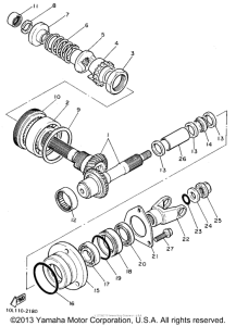 XV1100FC Промежуточный ведущий вал