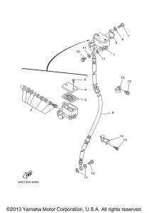 TTR225MC Главный тормозной цилиндр