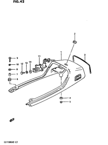 GS1100 Обтекатель сидения