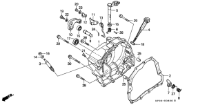 XL185 Крышка картера правая