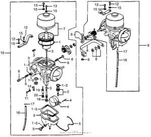 CB450 Карбюратор