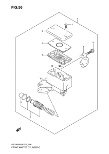 GSX650F Передний тормозной цилиндр