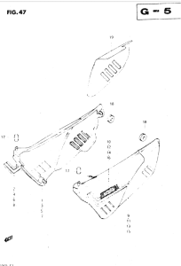 DR250 Обтекатель задний