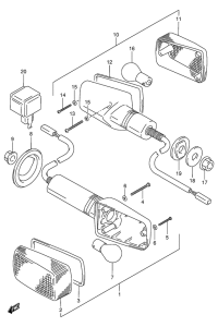 RF900 Поворотники