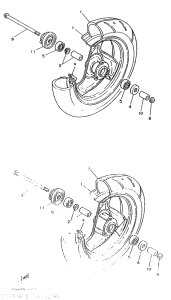 YE80 Переднее колесо