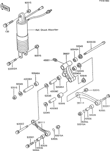ZX600 Задняя подвеска
