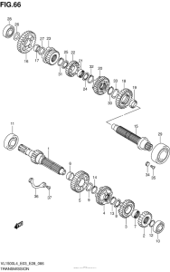 VL1500B Трансмиссия