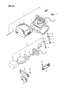 LS650 Задний комбинированный сигнал