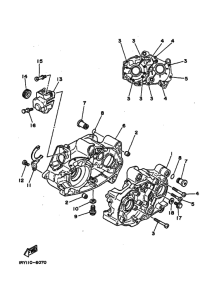 BW80 BW80U Картер двигателя
