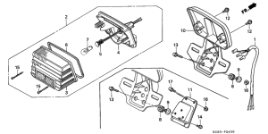 CG125 Taillight unit ass`y
