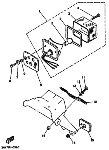 TW200E Taillight unit ass`y