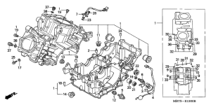 XL1000V Картер двигателя