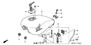 CB750 Топливный бак