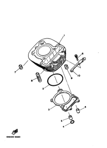 TW200E Цилиндр