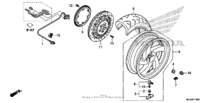 GL1800 (ABS) Переднее колесо