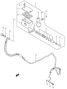 VS800 Главный цилиндр сцепления
