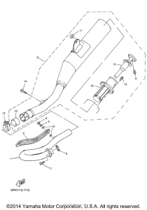 WR250F Выхлопная система