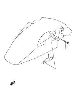 SV650 Переднее крыло