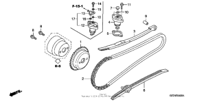 NPS50 Cam chain + tensioner