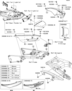 ZX1400 Боковые обтекатели