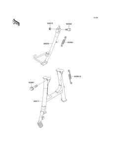ZG1000 Подножка