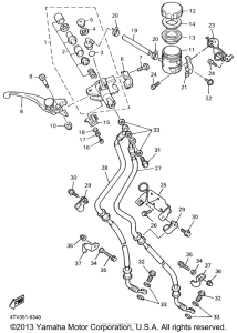 YZF600RN Главный тормозной цилиндр