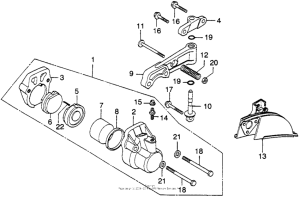 CB360 Передний суппорт