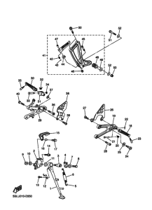YZF-R6R Стэнд и упор для ног