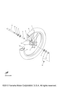 YZ426FP Переднее колесо