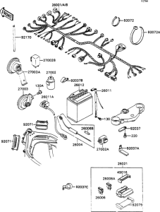 ZX750 Электрика