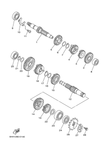 XT125X Трансмиссия