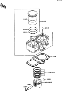 EN500 Цилиндр и поршни