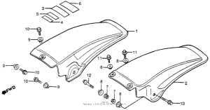 CR250R Rear fender 82-83