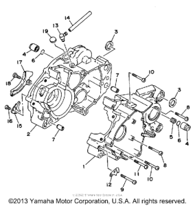 WR200RD Картер двигателя