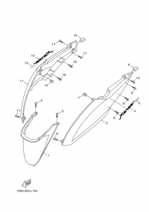 HW125 Боковая крышка