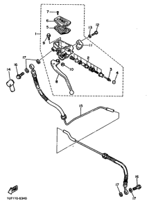 FZX750 Главный тормозной цилиндр