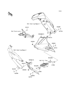 EX400 Обтекатель нижний