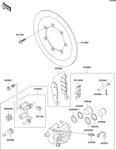 VN1500 Front brake(r4 / r5)