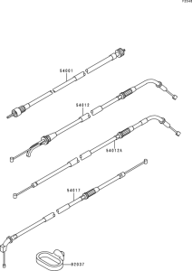 ZR1100 Тросы управления