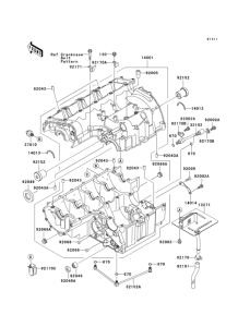 ZX900 Картер двигателя