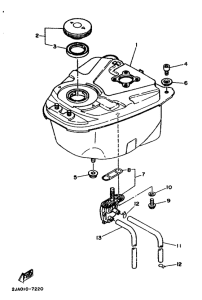 CG50E Топливный бак