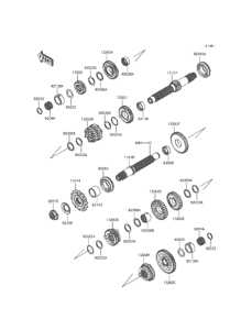 KLE250 トランスミッション