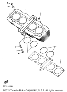 XJ600SJ Цилиндры